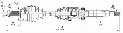 OPEN PARTS drs632200 -  Приводной вал